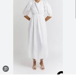 Dissh Claudia White linen dress M/ 6